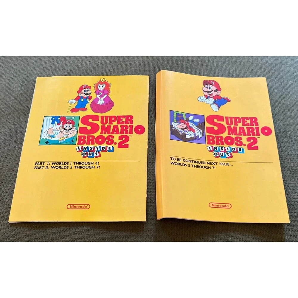 Nintendo Power Super Mario Bros. 2 Inside Out Manual + Bonus Tip Book